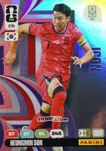 Sticker Heungmin Son - FIFA World Cup 2026. Adrenalyn XL
 n. 276 - Panini