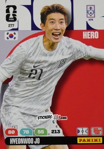 Figurina Hyeonwoo Jo - FIFA World Cup 2026. Adrenalyn XL
 n. 277 - Panini