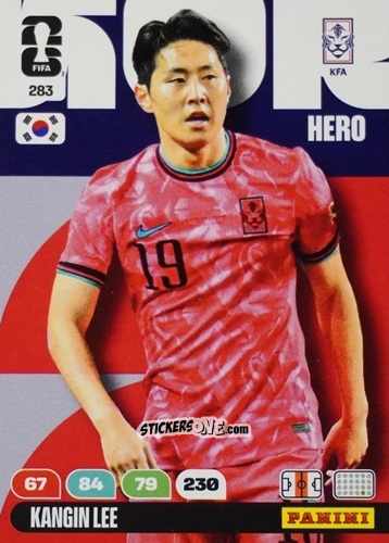 Cromo Kangin Lee - FIFA World Cup 2026. Adrenalyn XL
 n. 283 - Panini