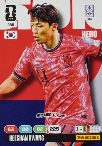 Sticker Hwang Hee-Chan - FIFA World Cup 2026. Adrenalyn XL
 n. 285 - Panini