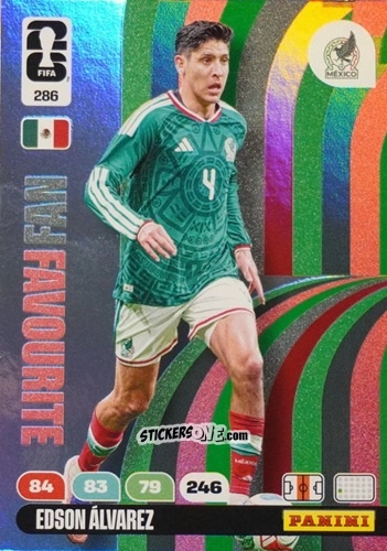 Sticker Edson Alvarez - FIFA World Cup 2026. Adrenalyn XL
 n. 286 - Panini