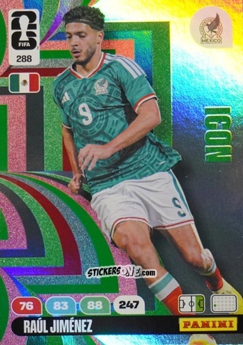 Figurina Raul Jimenez - FIFA World Cup 2026. Adrenalyn XL
 n. 288 - Panini