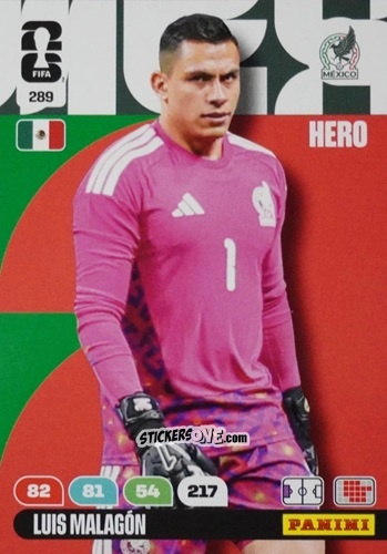 Sticker Luis Malagon - FIFA World Cup 2026. Adrenalyn XL
 n. 289 - Panini