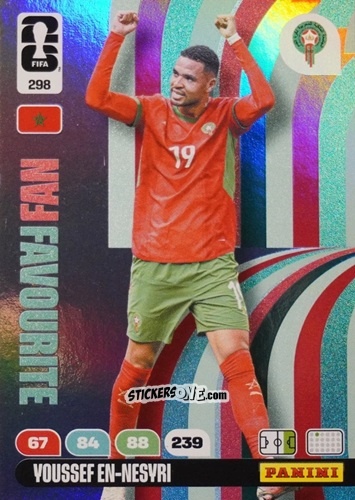 Figurina Youssef En-Nesyri - FIFA World Cup 2026. Adrenalyn XL
 n. 298 - Panini