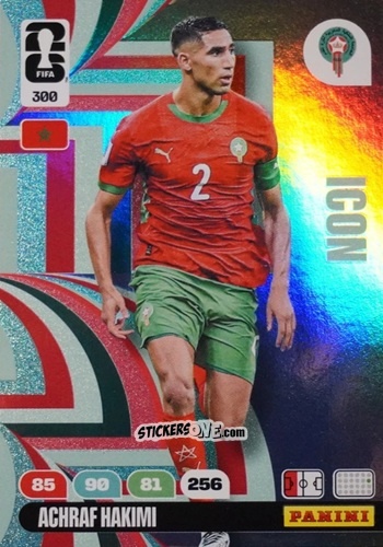 Figurina Achraf Hakimi - FIFA World Cup 2026. Adrenalyn XL
 n. 300 - Panini