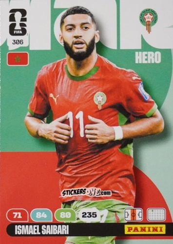 Figurina Ismael Saibari - FIFA World Cup 2026. Adrenalyn XL
 n. 306 - Panini