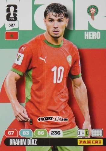 Cromo Brahim Diaz - FIFA World Cup 2026. Adrenalyn XL
 n. 307 - Panini