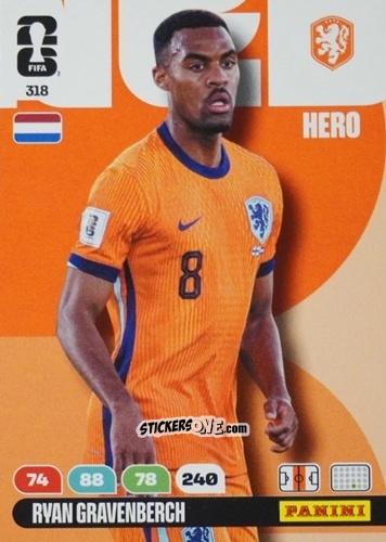 Figurina Ryan Gravenberch - FIFA World Cup 2026. Adrenalyn XL
 n. 318 - Panini