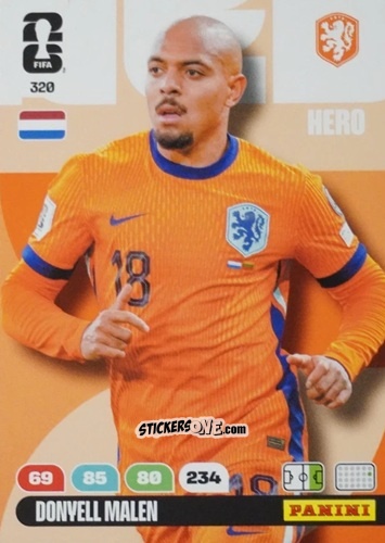 Figurina Donyell Malen - FIFA World Cup 2026. Adrenalyn XL
 n. 320 - Panini