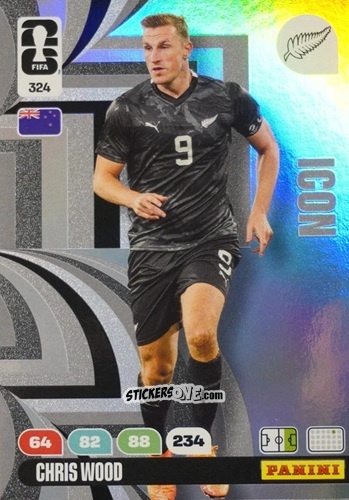 Sticker Chris Wood - FIFA World Cup 2026. Adrenalyn XL
 n. 324 - Panini