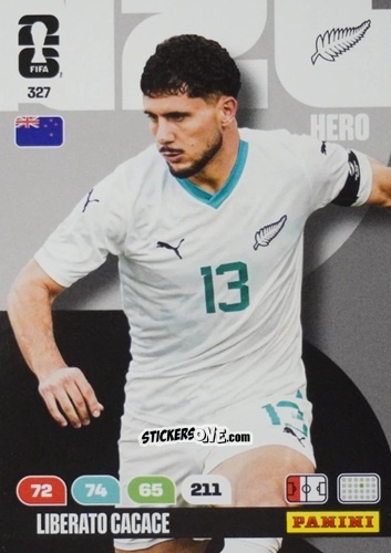 Cromo Liberato Cacace - FIFA World Cup 2026. Adrenalyn XL
 n. 327 - Panini