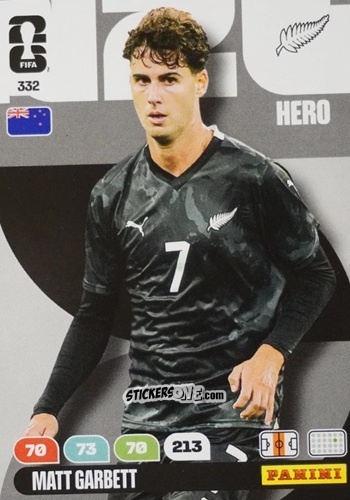 Cromo Matt Garbett - FIFA World Cup 2026. Adrenalyn XL
 n. 332 - Panini