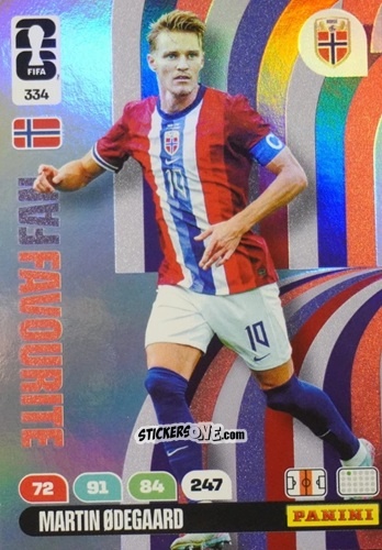 Figurina Martin Odegaard - FIFA World Cup 2026. Adrenalyn XL
 n. 334 - Panini
