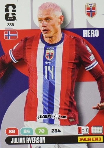 Sticker Julian Ryerson - FIFA World Cup 2026. Adrenalyn XL
 n. 338 - Panini