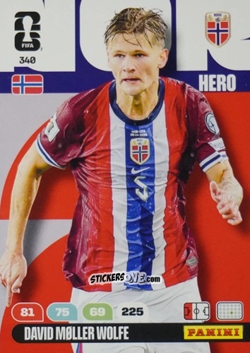 Sticker David Moller Wolfe - FIFA World Cup 2026. Adrenalyn XL
 n. 340 - Panini
