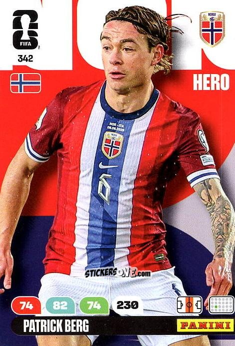 Sticker Patrick Berg - FIFA World Cup 2026. Adrenalyn XL
 n. 342 - Panini