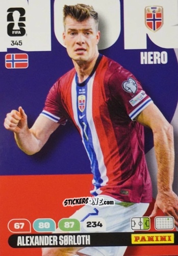 Figurina Alexander Sorloth - FIFA World Cup 2026. Adrenalyn XL
 n. 345 - Panini
