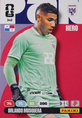 Cromo Orlando Mosquera - FIFA World Cup 2026. Adrenalyn XL
 n. 349 - Panini