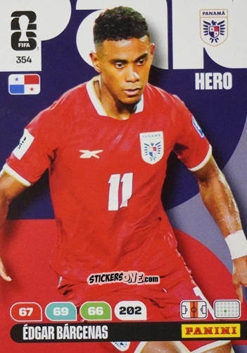 Cromo Edgar Barcenas - FIFA World Cup 2026. Adrenalyn XL
 n. 354 - Panini