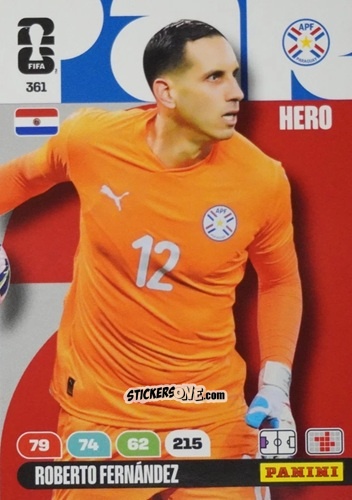 Figurina Roberto Fernandez - FIFA World Cup 2026. Adrenalyn XL
 n. 361 - Panini