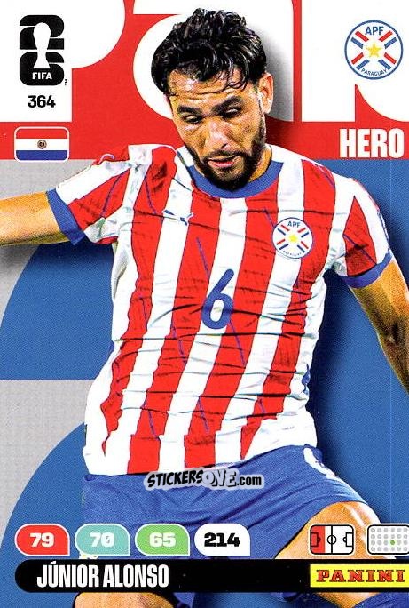 Figurina Junior Alonso - FIFA World Cup 2026. Adrenalyn XL
 n. 364 - Panini
