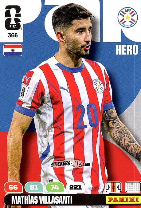 Sticker Mathias Villasanti - FIFA World Cup 2026. Adrenalyn XL
 n. 366 - Panini