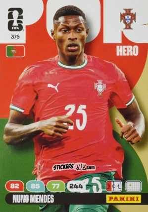 Cromo Nuno Mendes - FIFA World Cup 2026. Adrenalyn XL
 n. 375 - Panini