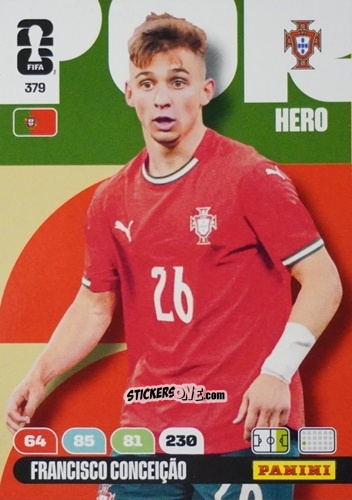 Sticker Francisco Conceicao - FIFA World Cup 2026. Adrenalyn XL
 n. 379 - Panini