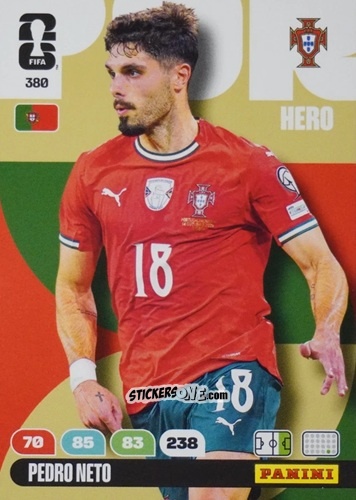 Cromo Pedro Neto - FIFA World Cup 2026. Adrenalyn XL
 n. 380 - Panini