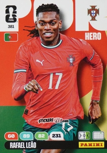 Cromo Rafael Leao - FIFA World Cup 2026. Adrenalyn XL
 n. 381 - Panini