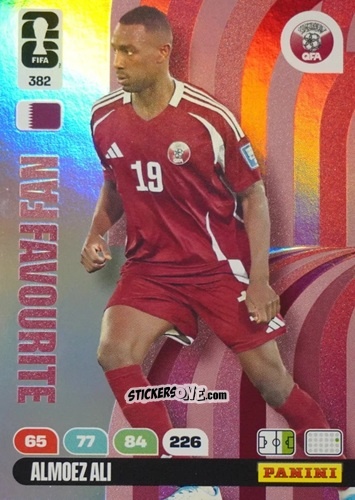Cromo Almoez Ali - FIFA World Cup 2026. Adrenalyn XL
 n. 382 - Panini