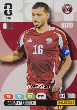 Cromo Boualem Khoukhi - FIFA World Cup 2026. Adrenalyn XL
 n. 386 - Panini
