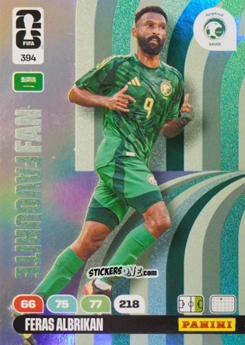 Cromo Feras Albrikan - FIFA World Cup 2026. Adrenalyn XL
 n. 394 - Panini