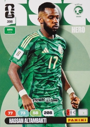 Sticker Hassan Altambakti - FIFA World Cup 2026. Adrenalyn XL
 n. 398 - Panini