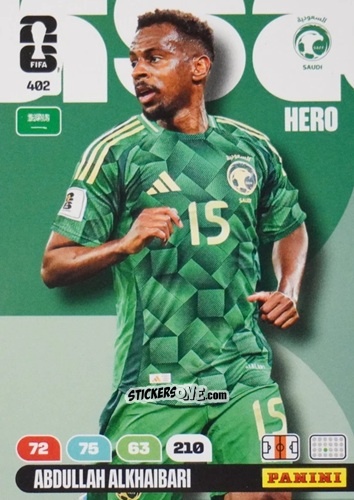 Sticker Abdullah Alkhaibari - FIFA World Cup 2026. Adrenalyn XL
 n. 402 - Panini