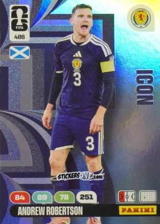 Figurina Andrew Robertson - FIFA World Cup 2026. Adrenalyn XL
 n. 408 - Panini