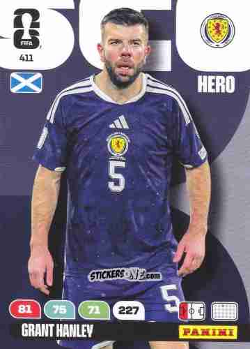 Sticker Grant Hanley - FIFA World Cup 2026. Adrenalyn XL
 n. 411 - Panini