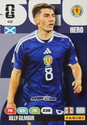 Sticker Billy Gilmour - FIFA World Cup 2026. Adrenalyn XL
 n. 412 - Panini