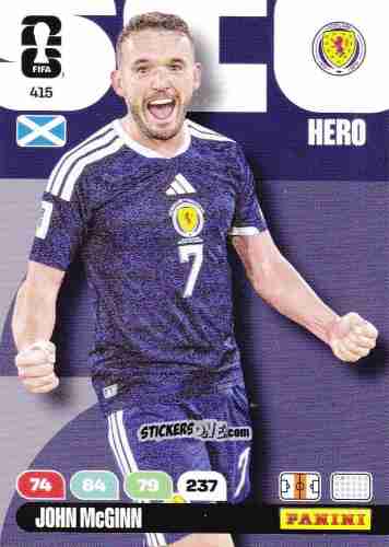 Cromo John Mcginn - FIFA World Cup 2026. Adrenalyn XL
 n. 415 - Panini