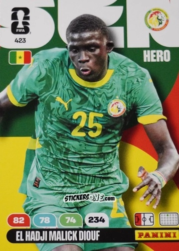 Figurina El Hadji Malick Diouf - FIFA World Cup 2026. Adrenalyn XL
 n. 423 - Panini