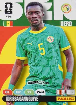 Cromo Idrissa Gana Gueye - FIFA World Cup 2026. Adrenalyn XL
 n. 424 - Panini