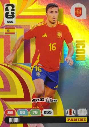 Figurina Rodri - FIFA World Cup 2026. Adrenalyn XL
 n. 444 - Panini