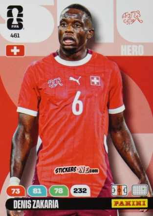 Sticker Denis Zakaria - FIFA World Cup 2026. Adrenalyn XL
 n. 461 - Panini