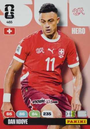 Cromo Dan Ndoye - FIFA World Cup 2026. Adrenalyn XL
 n. 465 - Panini