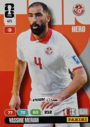 Cromo Yassine Meriah - FIFA World Cup 2026. Adrenalyn XL
 n. 471 - Panini