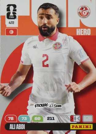 Figurina Ali Abdi - FIFA World Cup 2026. Adrenalyn XL
 n. 472 - Panini
