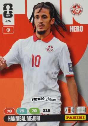 Cromo Hannibal Mejbri - FIFA World Cup 2026. Adrenalyn XL
 n. 474 - Panini