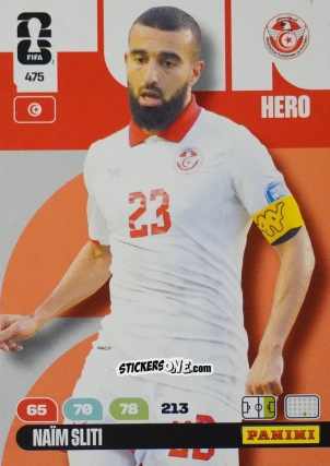 Figurina Naim Sliti - FIFA World Cup 2026. Adrenalyn XL
 n. 475 - Panini