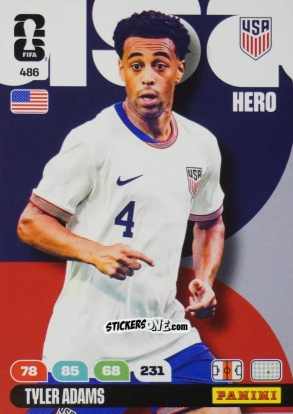 Cromo Tyler Adams - FIFA World Cup 2026. Adrenalyn XL
 n. 486 - Panini