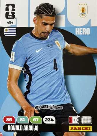 Cromo Ronald Araujo - FIFA World Cup 2026. Adrenalyn XL
 n. 494 - Panini
